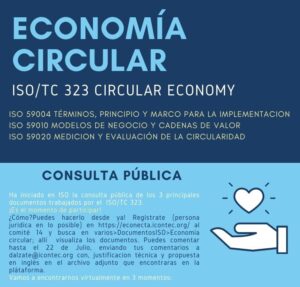 Lee más sobre el artículo Consulta Pública ISO Economía Circular